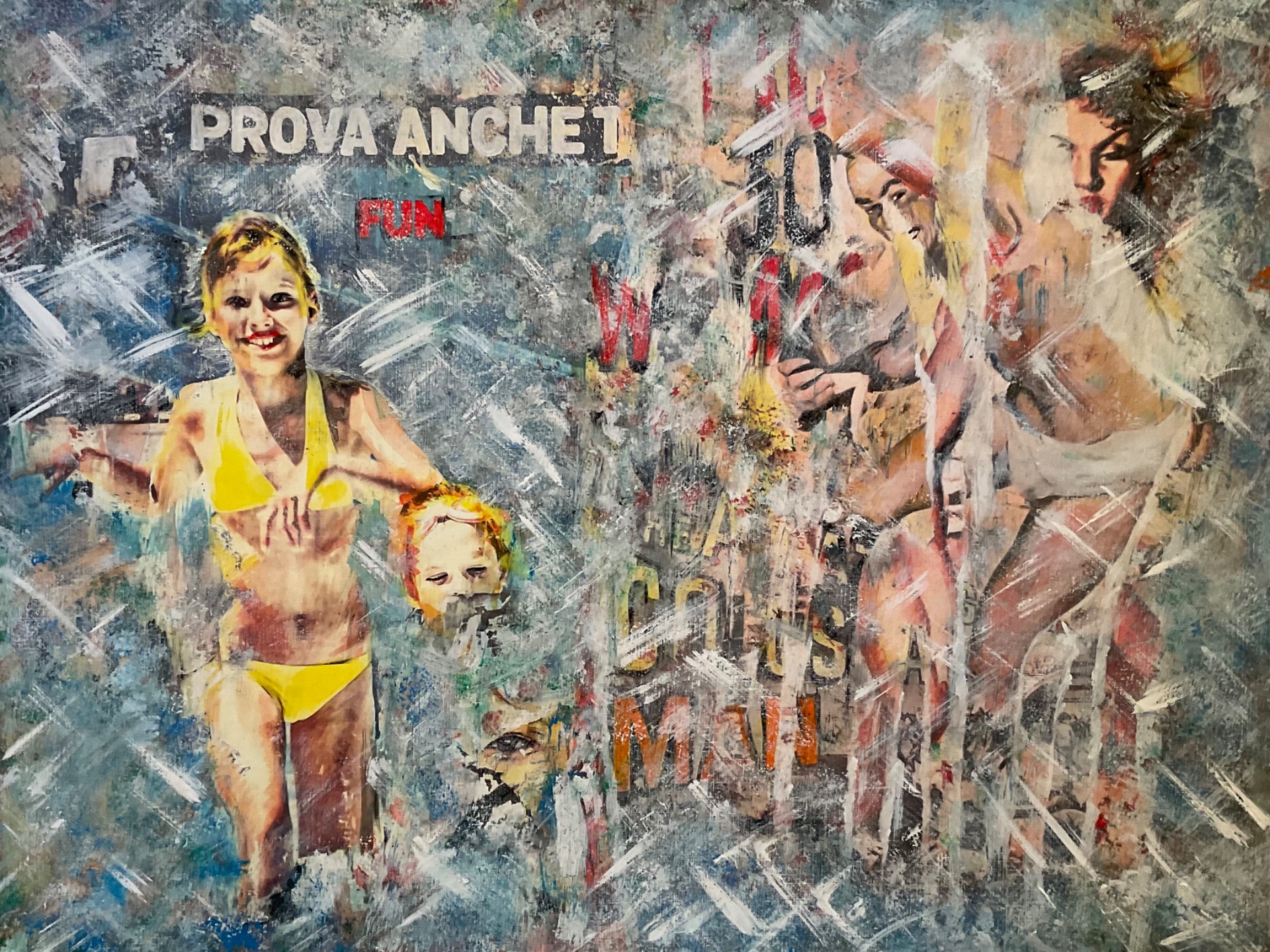 “Bene vs male” 50x70cm #fedetoth2022 #acrilico